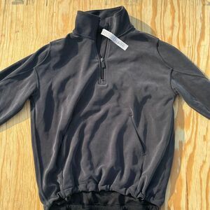 Lululemon Women’s Quarter Zip Pullover Charcoal Gray Athletic Lightweight Top